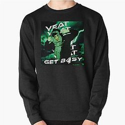Yeat Sweatshirts - Yeat Get busy shirt Pullover Sweatshirt RB1312