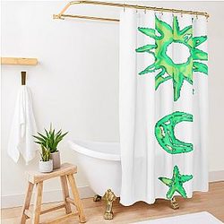 Stylized Yeat Logo Design Shower Curtain Premium Merch Store