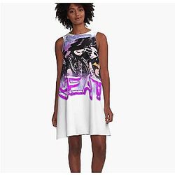 Twizzified Yeat Purple A-Line Dress Premium Merch Store