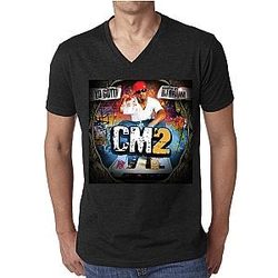 Yo Gotti CM2 T-Shirt Men V Neck Black