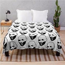 Yoel Romero Black Throw Blanket