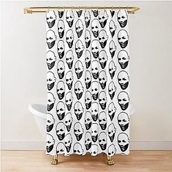 Yoel Romero Black Shower Curtain