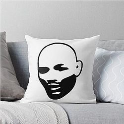 Yoel Romero Black White Throw Pillow
