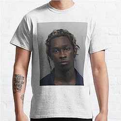 Young Thug Mugshot クラシック Tシャツ RB1508