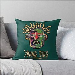 Young Thug - Old English Throw Pillow RB1508