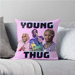 Young thug - t-shirt  Throw Pillow RB1508