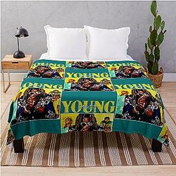 Young Thug T-Shirt, Young Thug Shirt, Young Thug Tes Throw Blanket RB1508