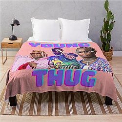 Young thug - T-Shirt Werfen Sie Blanket RB1508