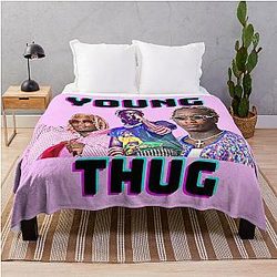Young thug - T-Shirt Werfen Sie Blanket RB1508