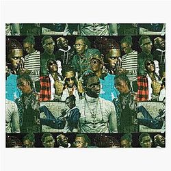Young thug collage poster design 2021 Jigsaw Puzzle RB1508