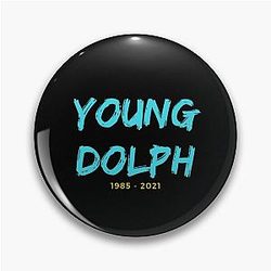 Young dolph typography Pin