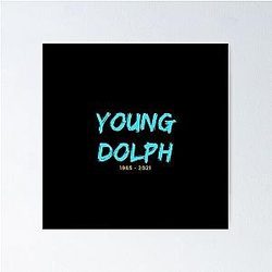 Young dolph typography Poster