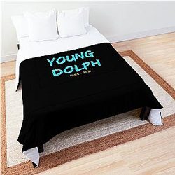 Young dolph typography Comforter