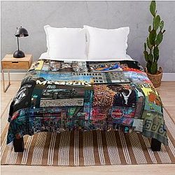 Young Dolph - Hall of Fame Collage Throw Blanket