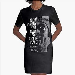 Your memory will never fade, rest in peace young dolph Graphic T-Shirt Dress