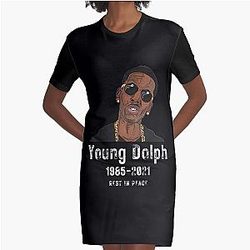 Young Dolph Graphic T-Shirt Dress