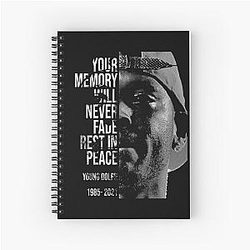 Your memory will never fade, rest in peace young dolph Spiral Notebook