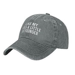 I Like My Girls A Little Younger Hat Baseball Cap Adjustable Retro Dad Hat Funny Cap