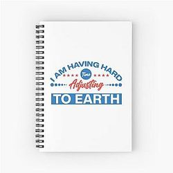 I am Having a Hard Time Adjusting To Earth, Young Sheldon, Sheldon Cooper Spiral Notebook