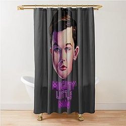 Young Sheldon - Mighty little man - Watercolor painting Shower Curtain