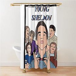Young Sheldon 3 Shower Curtain