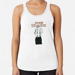 Young Sheldon - fan art Racerback Tank Top
