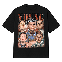 Multi Portrait Lightning LA 0605 Young Sheldon T-Shirts