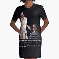Young Sheldon quotes Graphic T-Shirt Dress