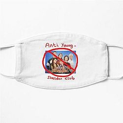 Anti Young Sheldon Club - Young Sheldon Flat Mask