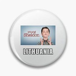 Young Sheldon Lithuania Pin