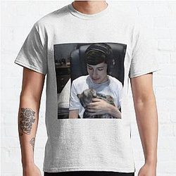 GeorgeNotFound T-Shirts - GeorgeNotFound with cat Classic T-Shirt RB0906