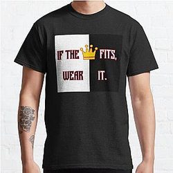 Ranboo T-Shirts - Ranboo Minecraft - If the crown fits 3 Classic T-Shirt RB2805