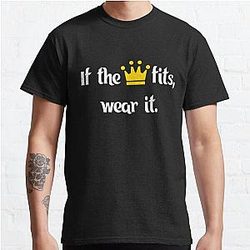 Ranboo T-Shirts - Ranboo Minecraft - If the crown fits 1 Classic T-Shirt RB2805