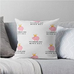 Technoblade Pillows - Technoblade never dies Throw Pillow RB0206T