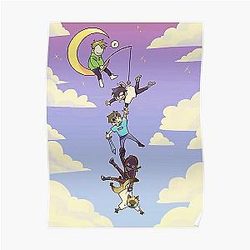 Technoblade Posters - Technoblade moon geblak Poster RB0206T