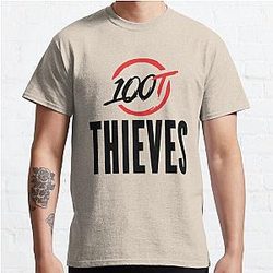 Valkyrae T-Shirts - Valkyrae 100 thieves Classic T-Shirt RB1510