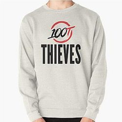 Valkyrae Sweatshirts - Valkyrae 100 thieves Pullover Sweatshirt RB1510