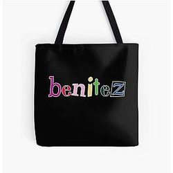 Baylen Levine Bags - Baylen Levine m-erch Rainbow Benitez  All Over Print Tote Bag RB1402