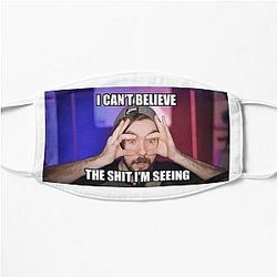 Jacksepticeye Face Masks - I Can't Believe The Shit I'm Seeing Flat Mask RB0107