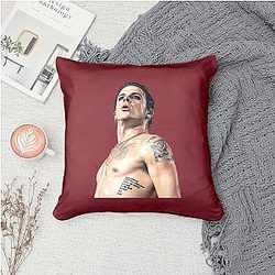 YUNGBLUD - Signature Pink and Black Style Yungblud Throw Pillow
