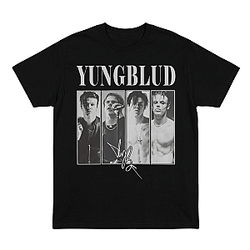 Pink Heart Logo Chest LA 1105 Yungblud T-Shirt
