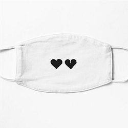 YUNGBLUD Black Hearts Club Simple Flat Mask RB0208