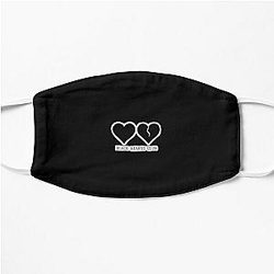 Black hearts club yungblud design Flat Mask RB0208