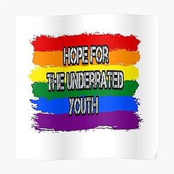hope for the underrated youth yungblud rainbow edition Poster RB0208