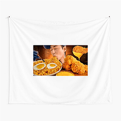 Zach Choi – Iconic Silent Mukbang Series Zach Choi Tapestries