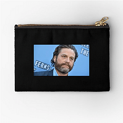 Zach Galifianakis Fan Art Zach Galifianakis Zipper Pouches