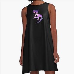 Zeds Dead Purple Galaxy A-Line Dress