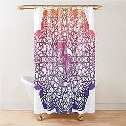 Zeds Dead Mandala Watercolor Shower Curtain
