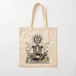 Zeds Dead Skeleton Edm Cotton Tote Bag