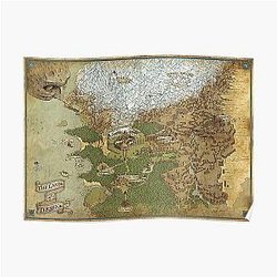 The Lands of Termina - Giclée Map Poster RB1608